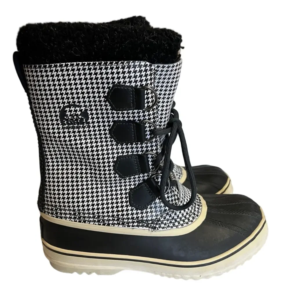 Sorel Womens 1964 Pac Waterproof Winter Boots Houndstooth Size 7 - Picture 3 of 9